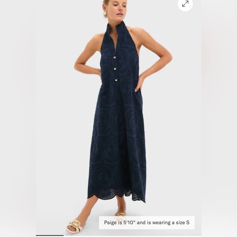 Tuckernuck Navy Nautical Eyelet Jagger Dress!